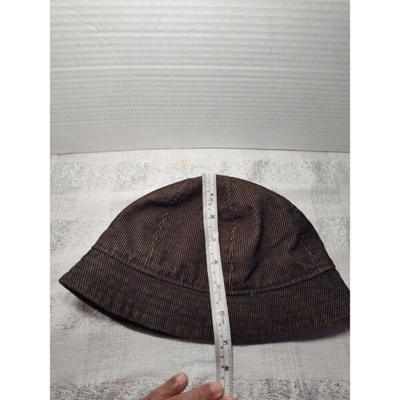 Corduroy Hat Cap Bucket Brown Womens Medium Casual Monochromatic Adult Casual - Picture 5 of 8